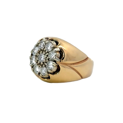 Kirkland Jewelry Estate | 14K Yellow Gold Diamond Cluster Ring