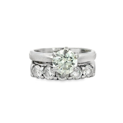 Kirkland Jewelry Estate | 14K White Gold Diamond Engagement Ring Set