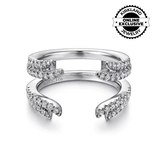 Gabriel & Co | 14K White Gold Diamond Ring Enhancer - 0.5 ct