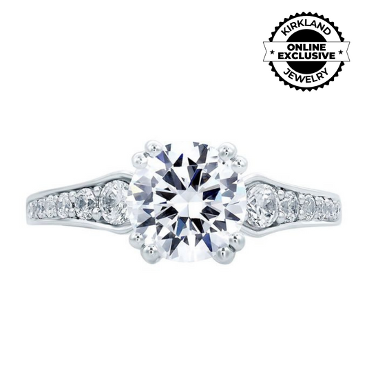 A. Jaffe | Round Vintage Diamond Center Solitaire Engagement Ring