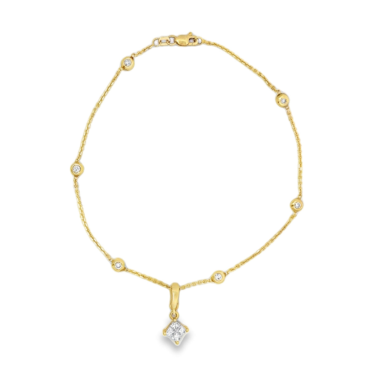 Kirkland Jewelry Estate | 14K Yellow Gold Diamond Anklet