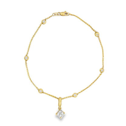 Kirkland Jewelry Estate | 14K Yellow Gold Diamond Anklet