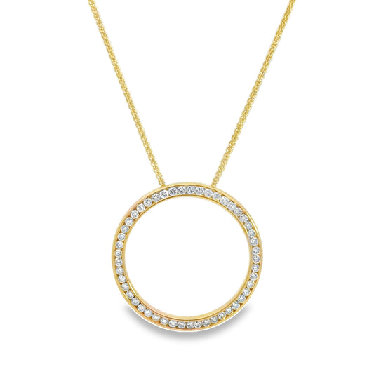 Kirkland Jewelry Estate | 14K Yellow Gold Round Diamond Necklace