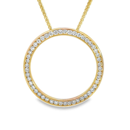 Kirkland Jewelry Estate | 14K Yellow Gold Round Diamond Necklace