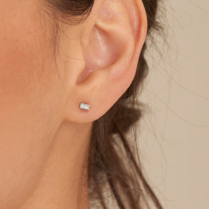 Ania Haie | Silver Glam Mini Stud Earrings