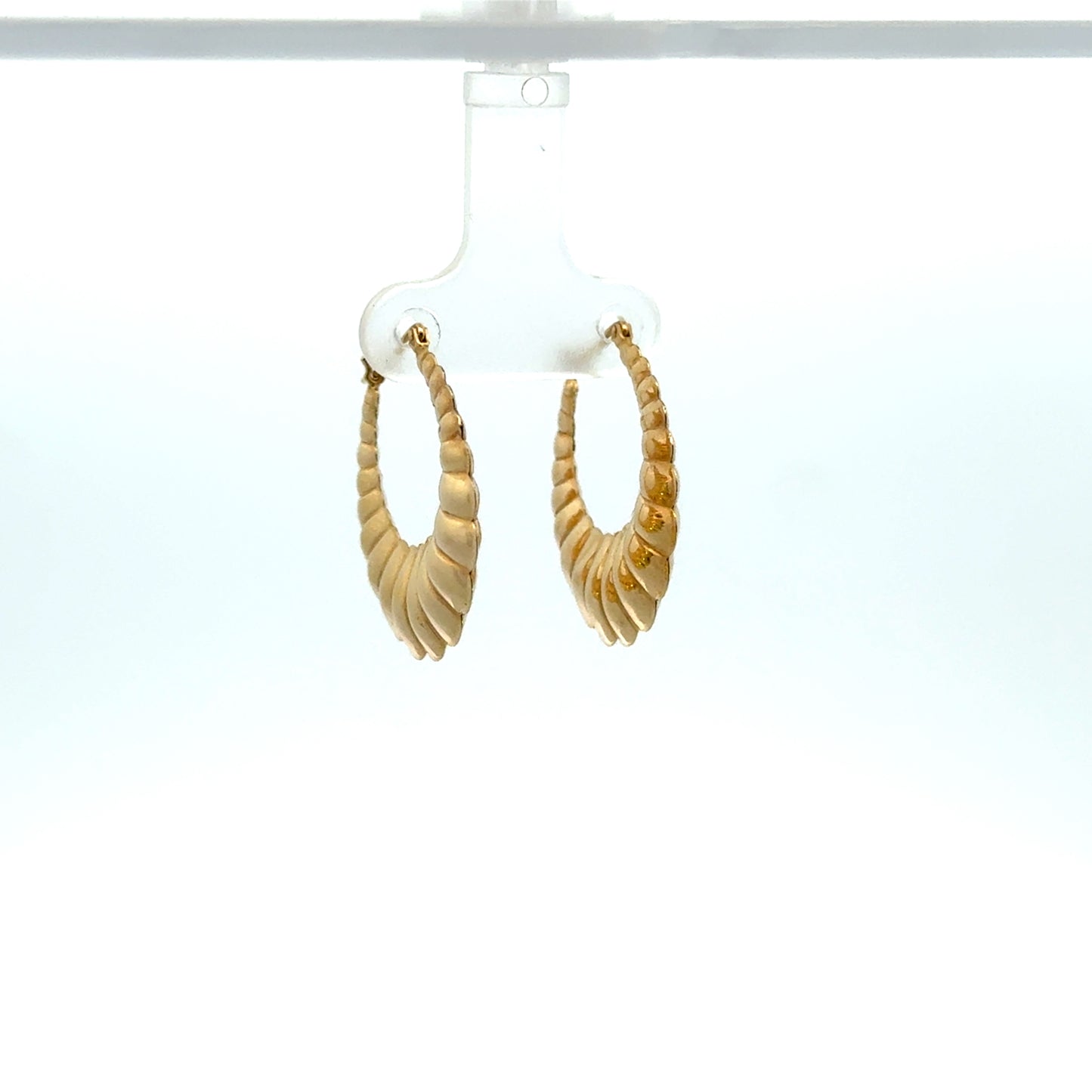 Kirkland Jewelry Estate - 14K Yellow Gold Shell Hoops