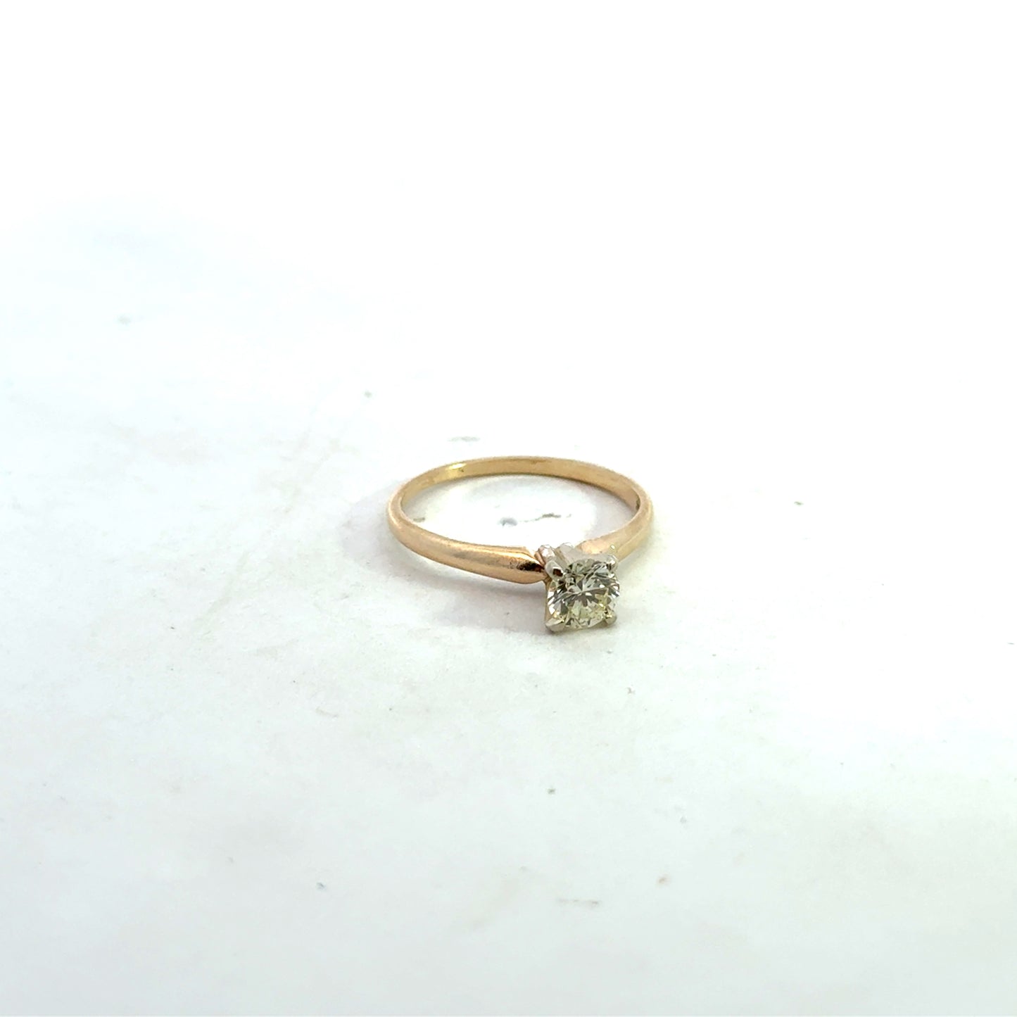 Kirkland Jewelry Estate - 14K Yellow Gold Engagement Ring - 0.40 Carats