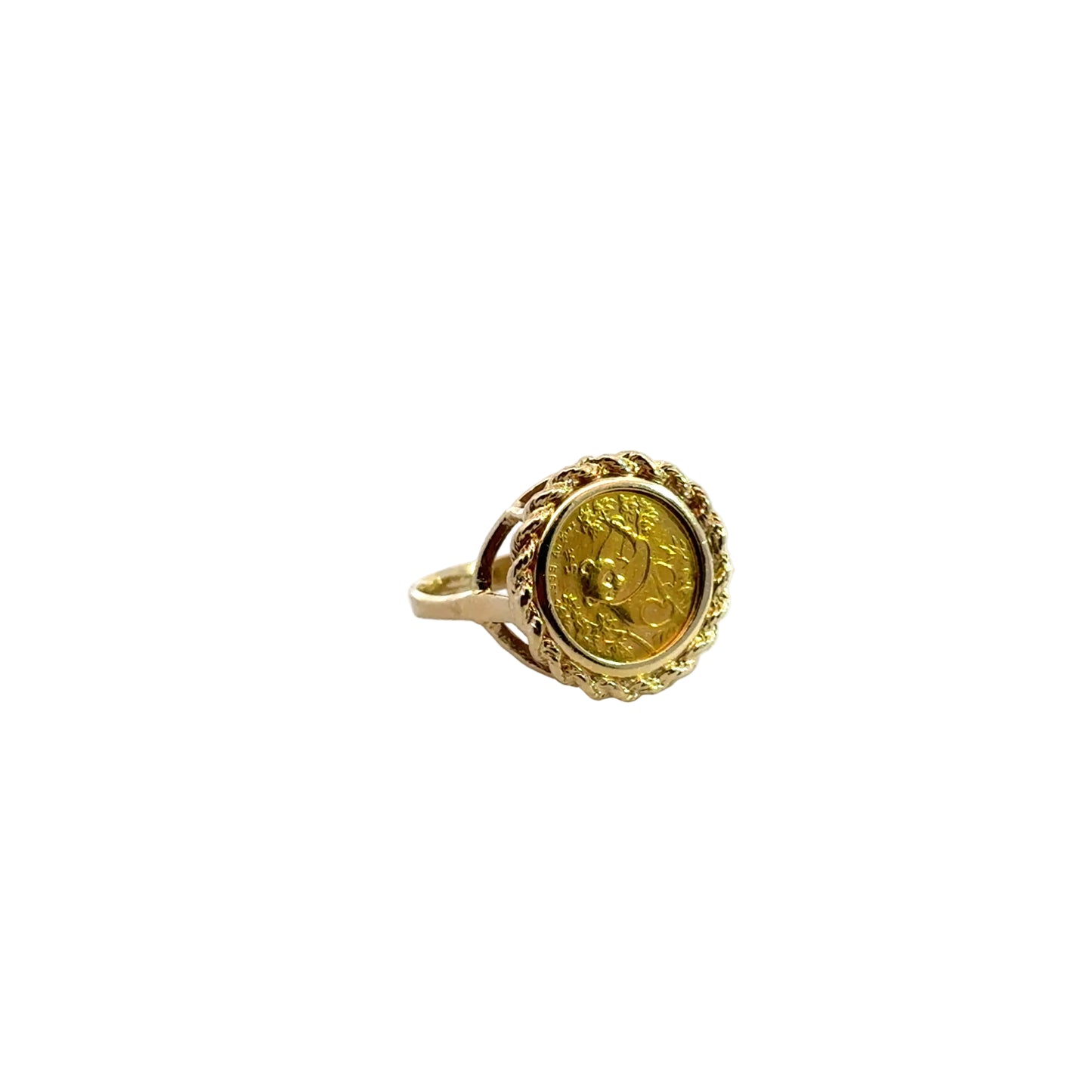 Kirkland Jewelry Estate | 14K Yellow Gold Panda Coin Ring