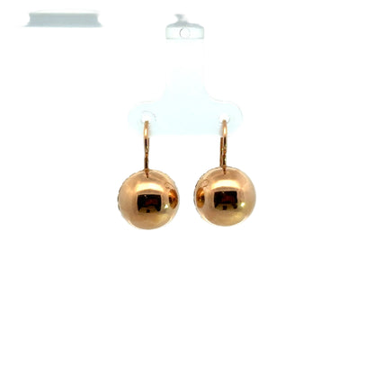 Kirkland Jewelry Estate | 14K Rose Gold Ball Earrings