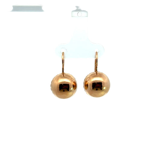 Kirkland Jewelry Estate | 14K Rose Gold Ball Earrings
