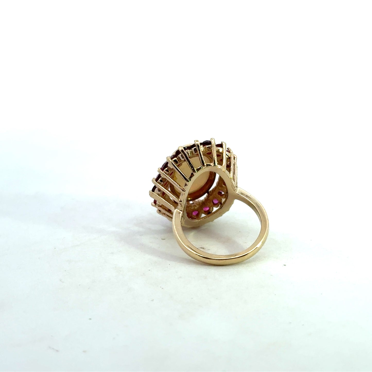 Kirkland Jewelry Estate - 14K Opal and Ruby Ring
