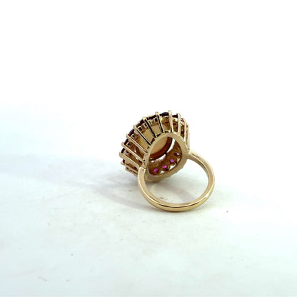 Kirkland Jewelry Estate - 14K Opal and Ruby Ring