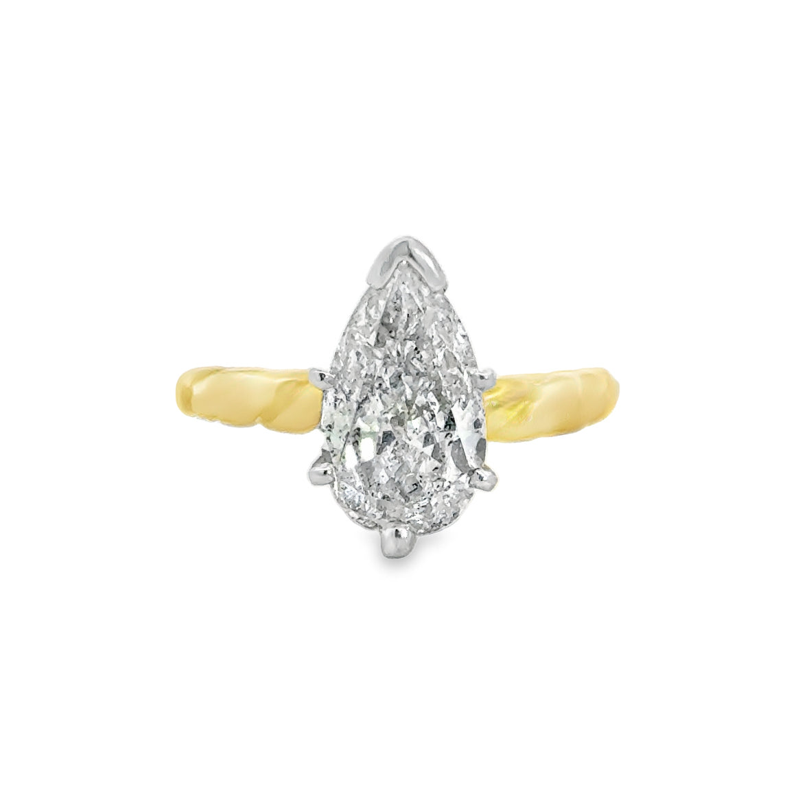 Kirkland Jewelry Estate | 18K Yellow Gold Pear Shape Solitaire Ring