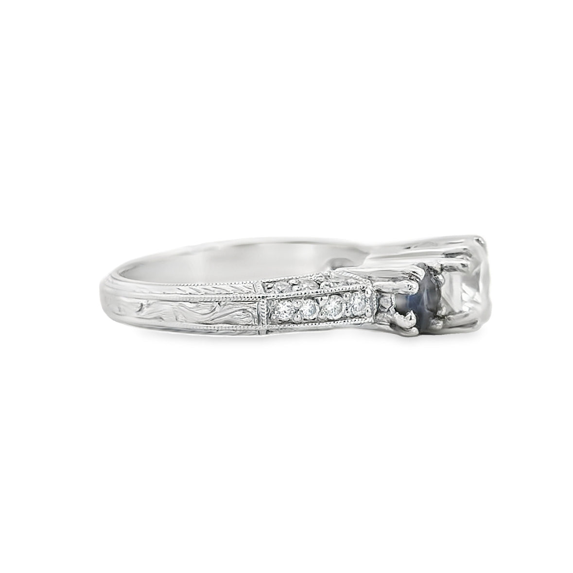 Kirkland Jewelry Estate | Platinum Diamond and Sapphire Ring