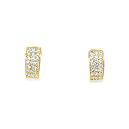 Kirkland Jewelry Estate | 18K Yellow Gold Diamond Earrings