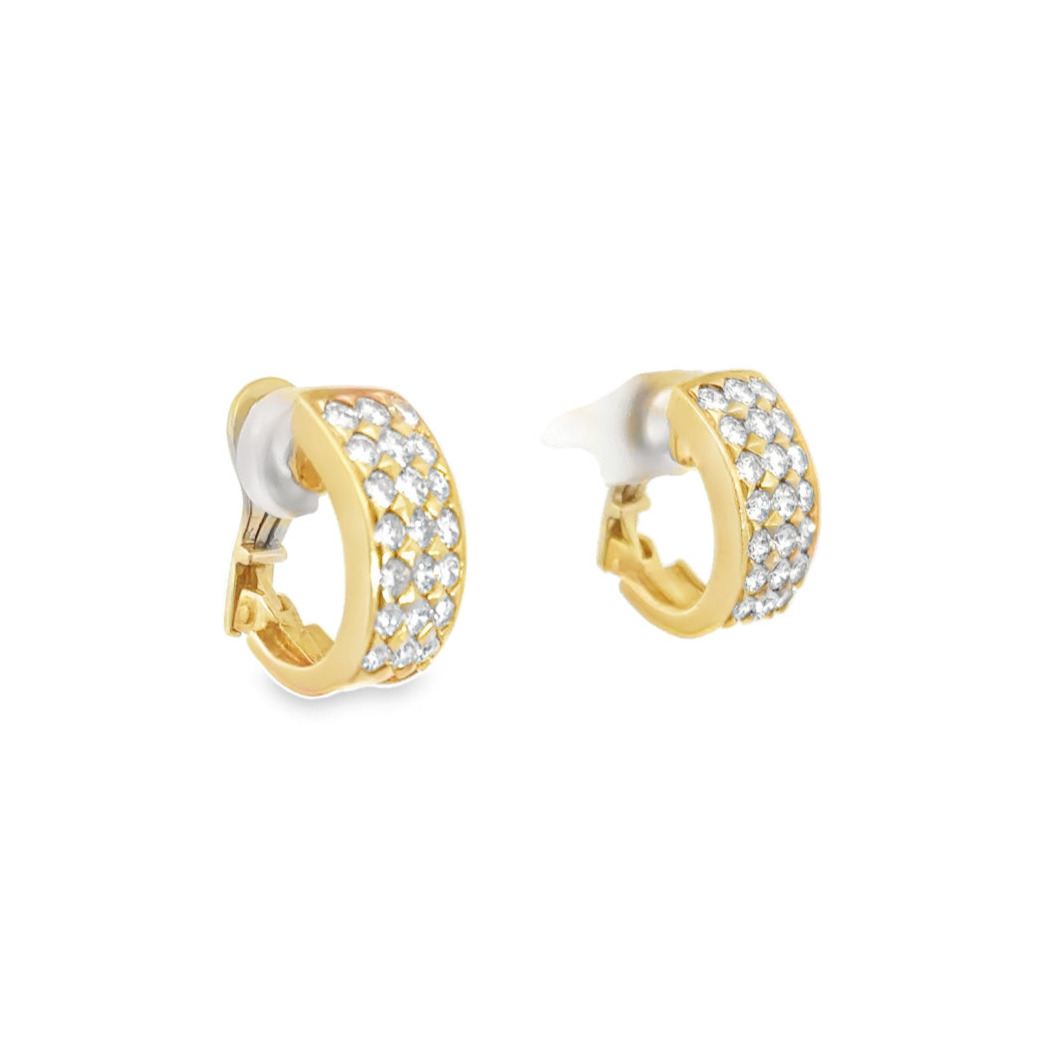 Kirkland Jewelry Estate | 18K Yellow Gold Diamond Earrings