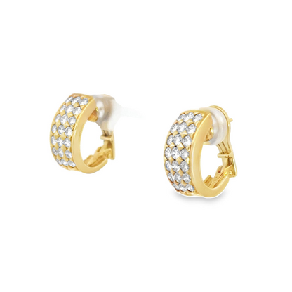 Kirkland Jewelry Estate | 18K Yellow Gold Diamond Earrings