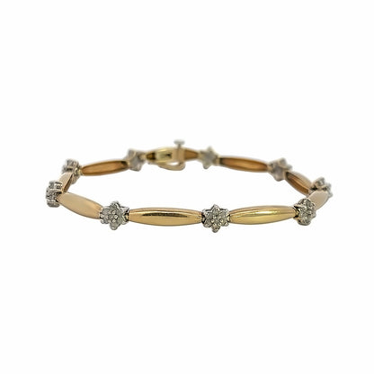 Kirkland Jewelry Estate | 10K Yellow Gold Diamond Bracelet