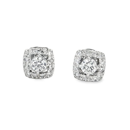 Kirkland Jewelry Estate | 14K White Gold Diamond Earrings