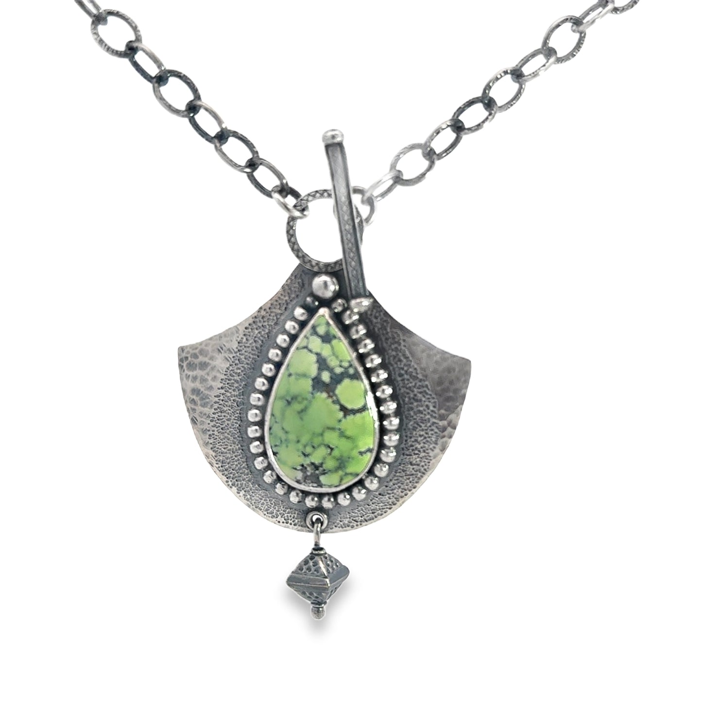 Sterling Silver Necklace with Variscite Stone