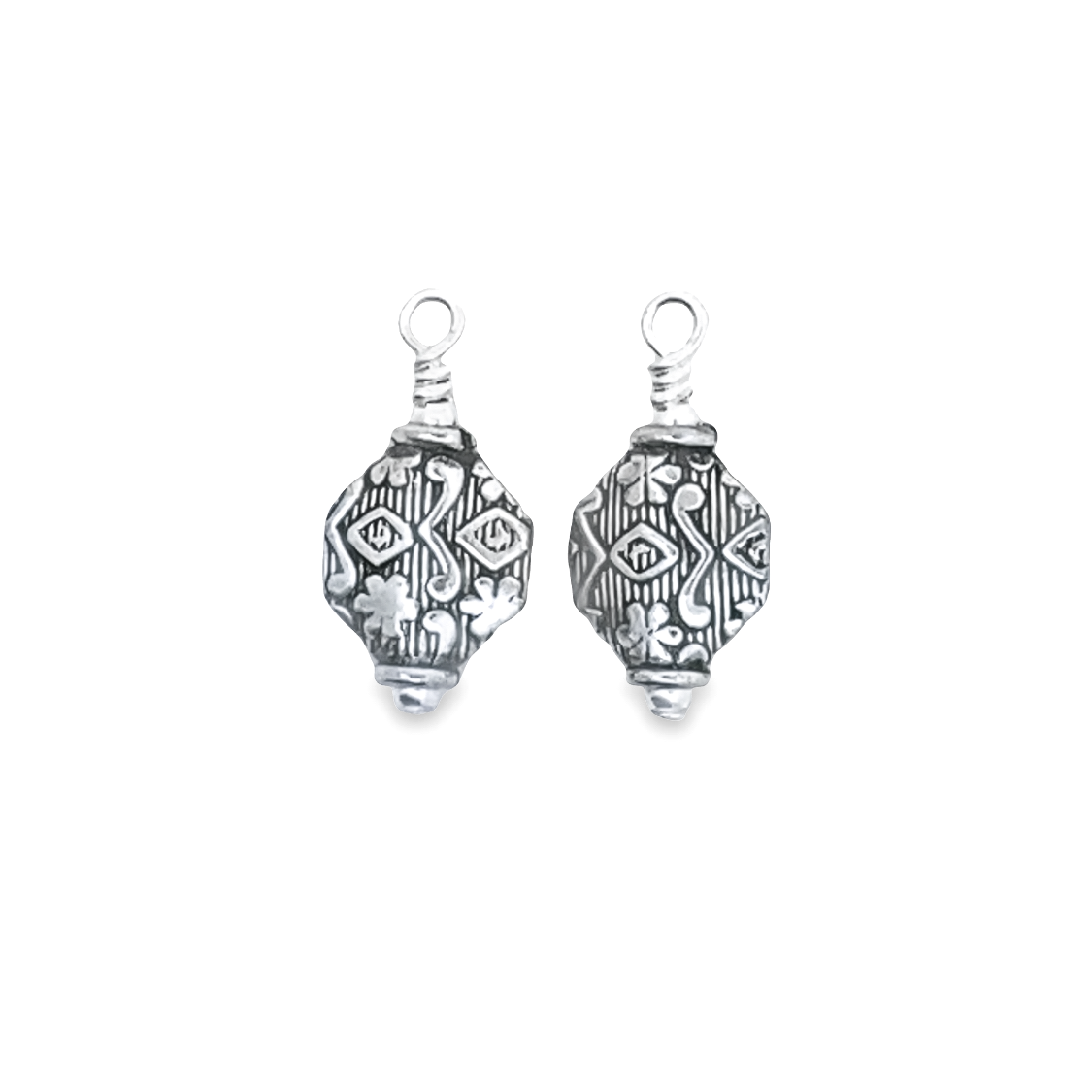 Sterling Silver Bali Bead Earring Charms