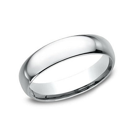 Benchmark | Comfort-Fit 14 White Gold 5mm Wedding Band
