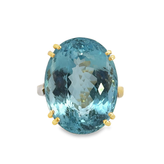 Kirkland Jewelry Estate | 14K Yellow Gold Aquamarine Ring