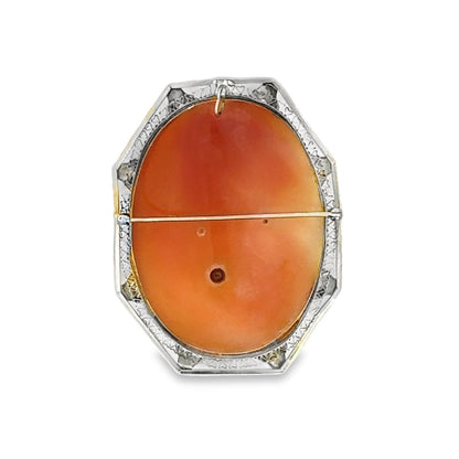 Kirkland Jewelry Estate | 14K White Gold Cameo Pendant