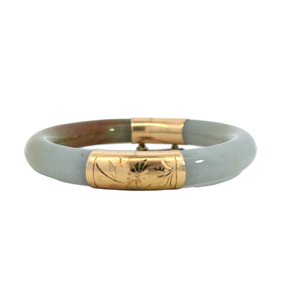 Kirkland Jewelry Estate | 14K Jade Bangle Bracelet