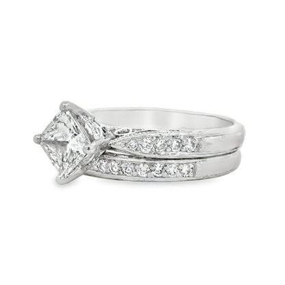 Kirkland Jewelry Estate | Platinum Engagement Ring Set