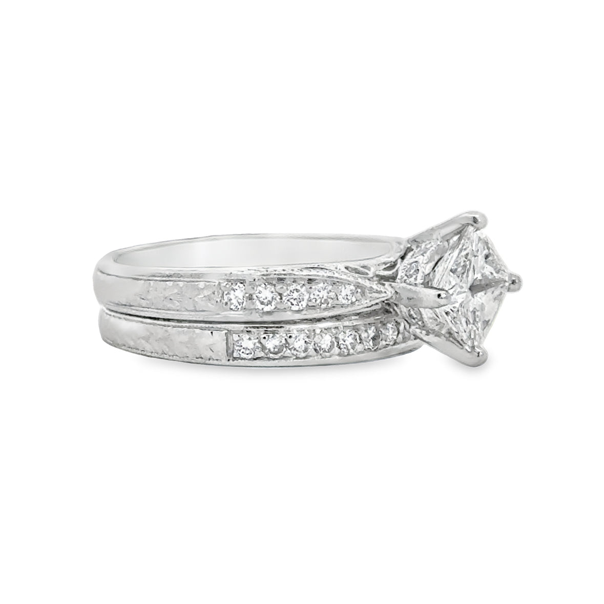 Kirkland Jewelry Estate | Platinum Engagement Ring Set