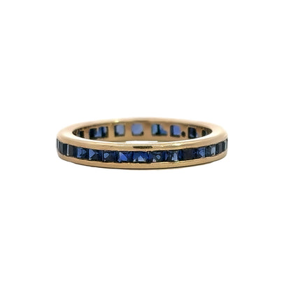 Kirkland Jewelry Estate | 14K Yellow Gold Channel Set Sapphire Band