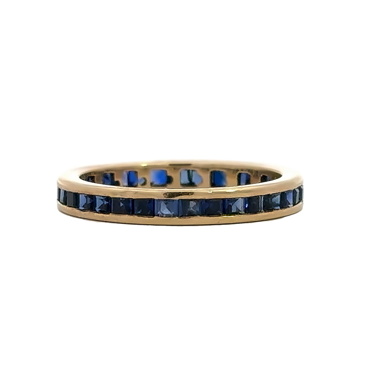 Kirkland Jewelry Estate | 14K Yellow Gold Channel Set Sapphire Band