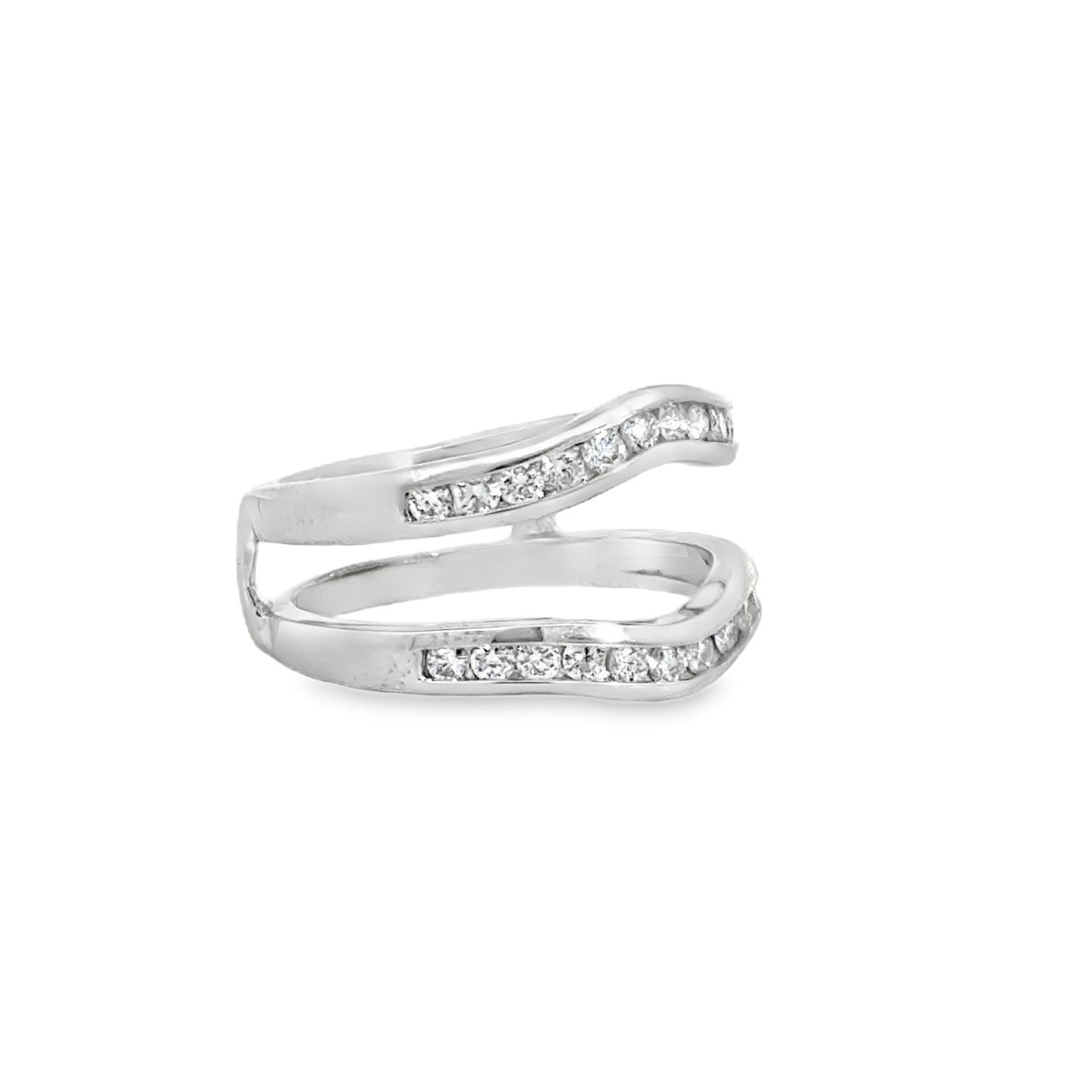 Kirkland Jewelry Estate | 14K White Gold Diamond Ring Guard