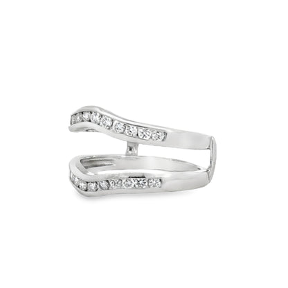 Kirkland Jewelry Estate | 14K White Gold Diamond Ring Guard