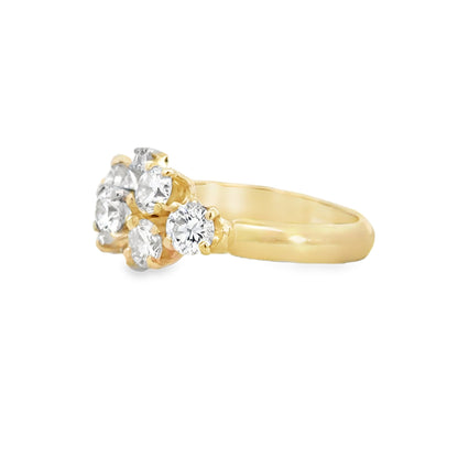 Kirkland Jewelry Estate | 14K Yellow Gold Fancy Custom Diamond Ring