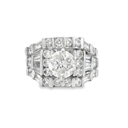 Kirkland Jewelry Estate | Platinum Diamond Wedding Ring Set