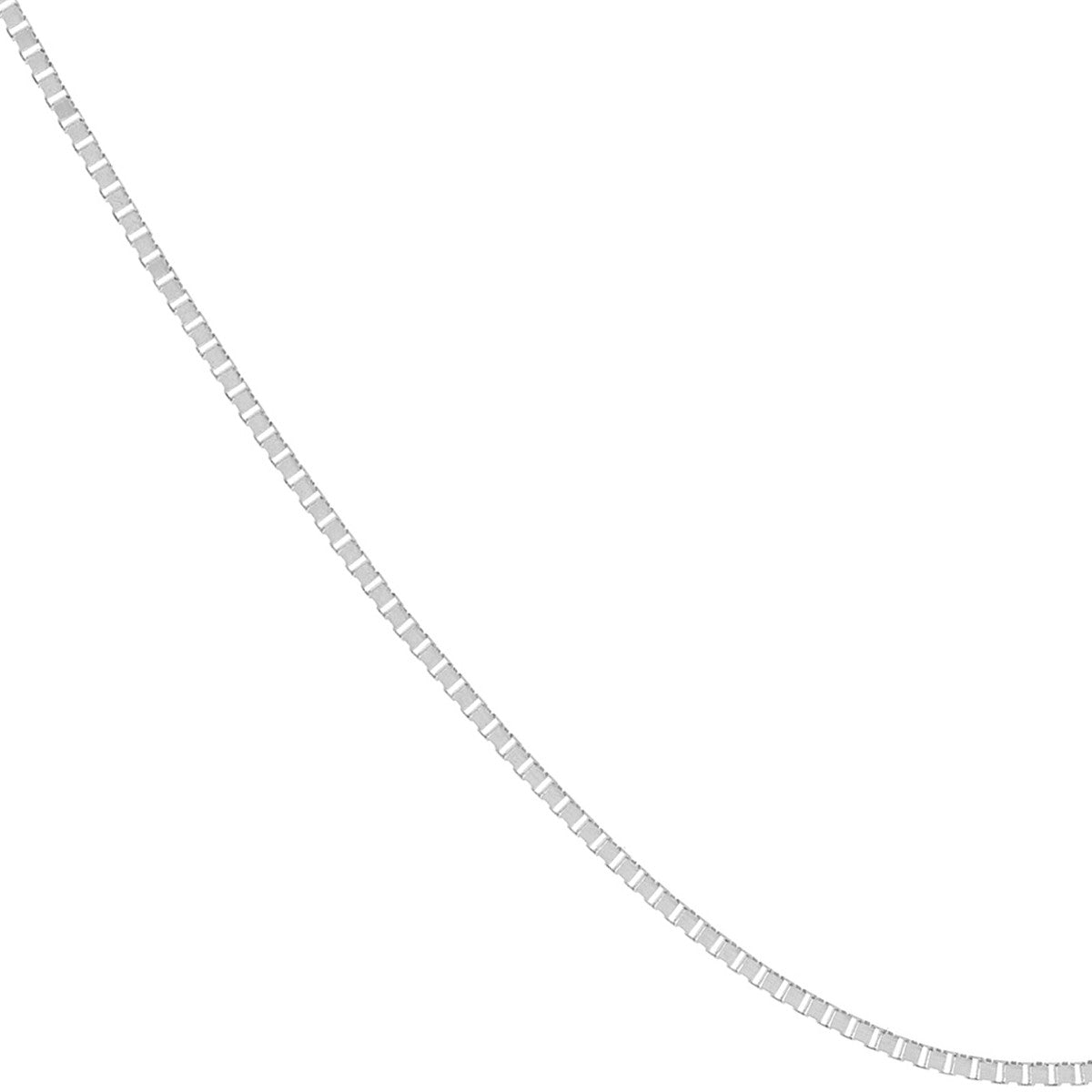 0.8mm Box Chain with Slider Bead