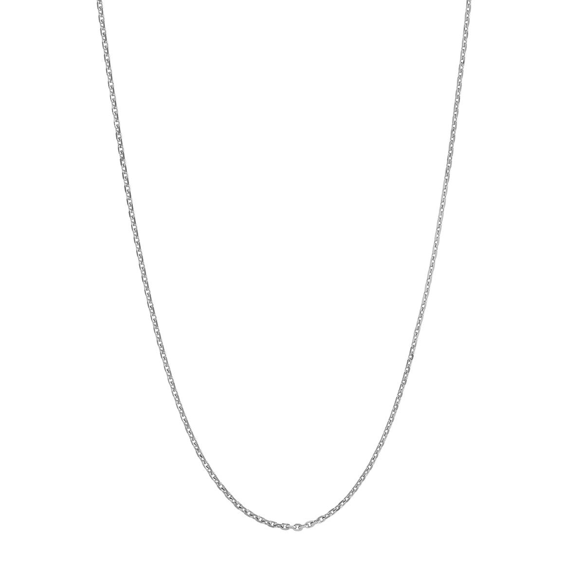 Sterling Silver 0.95mm D/C Cable Chain with Lobster Lock