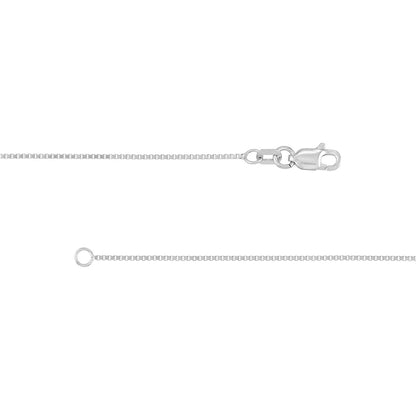 Sterling Silver 0.8mm Box Chain with Lobster Lock