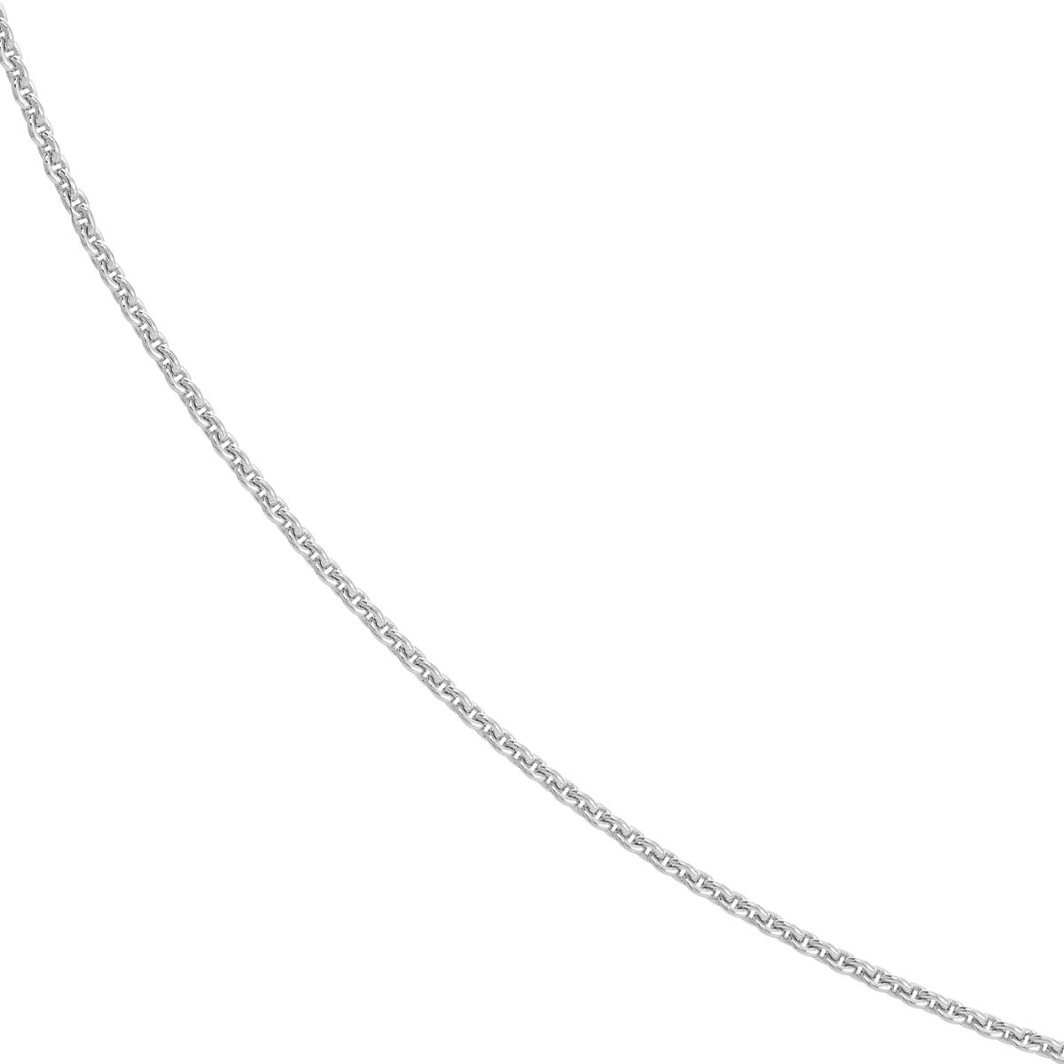 Sterling Silver 0.9mm Cable Chain with Spring Ring