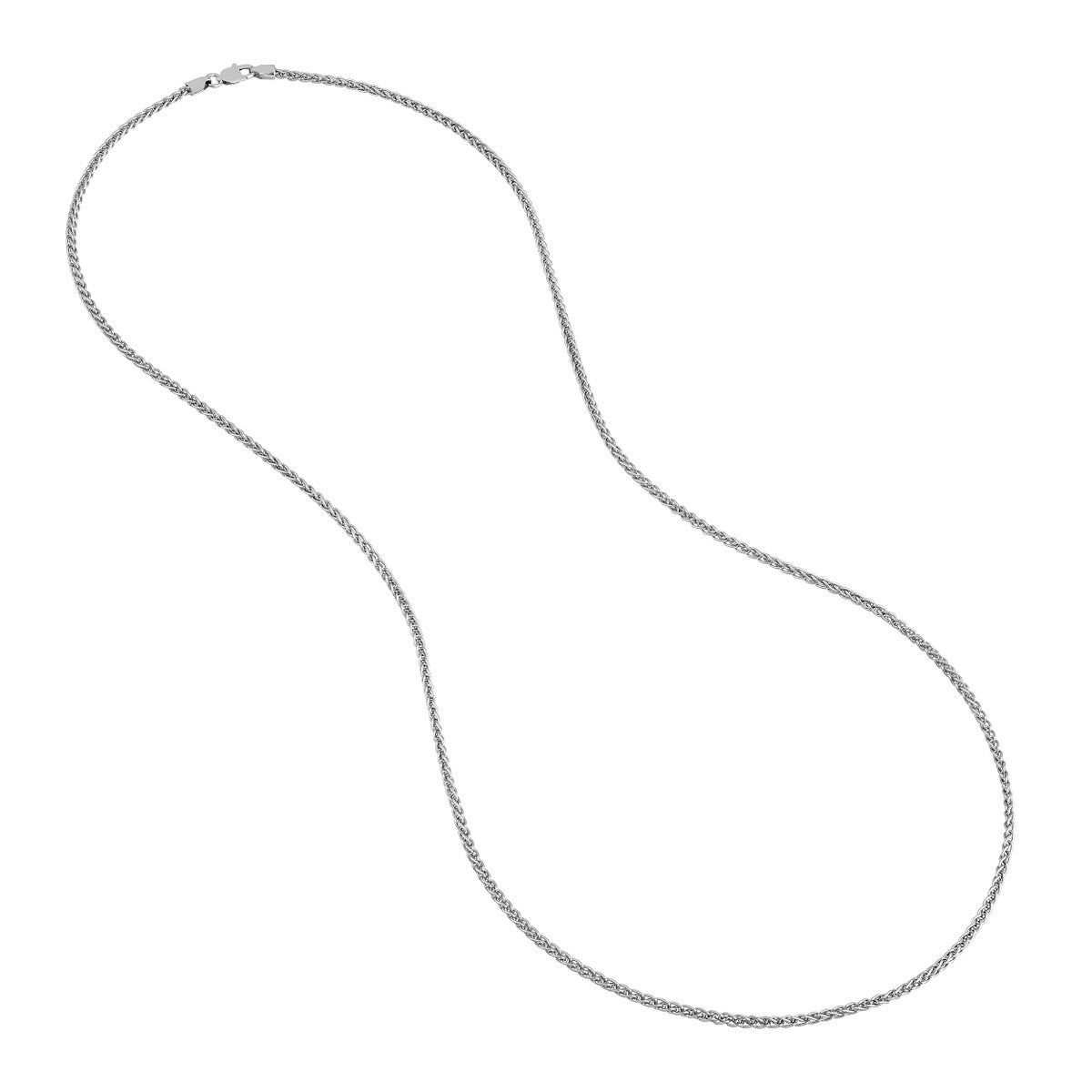 Sterling Silver 2.25mm Wheat Chain with Lobster Lock