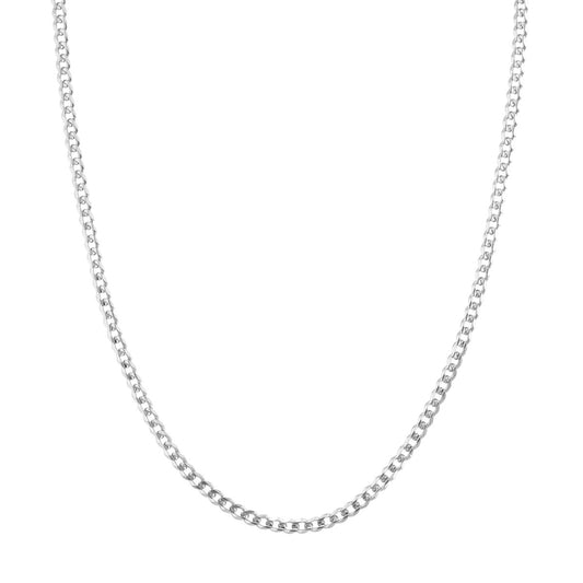 Sterling Silver 3.7mm Light Curb Chain with Lobster Lock