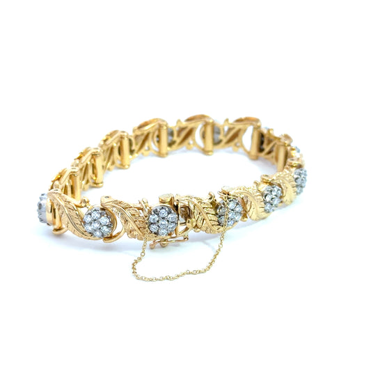 Kirkland Jewelry Estate - 18K Yellow Gold Jabel Add A Link Diamond Bracelet