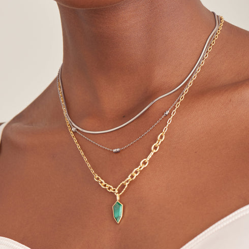 Ania Haie | Silver Smooth Twist Chain Necklace