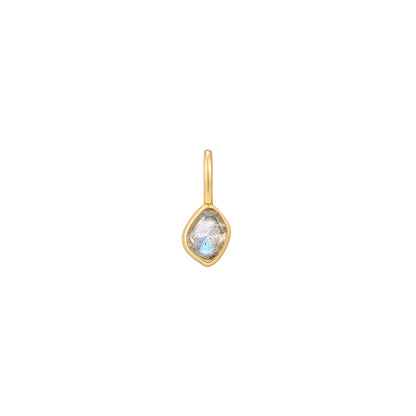 Gold Labradorite Charm