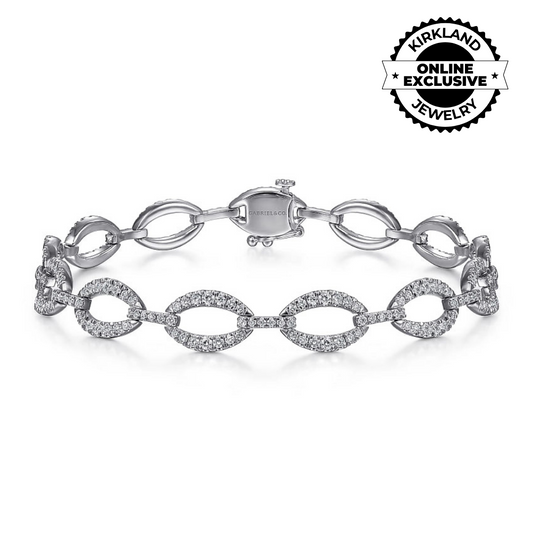 Gabriel & Co | 14K White Gold Diamond Bracelet
