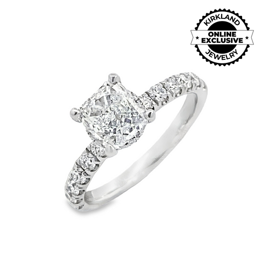 Uneek | Timeless Collection Under-Halo Round Engagement Ring