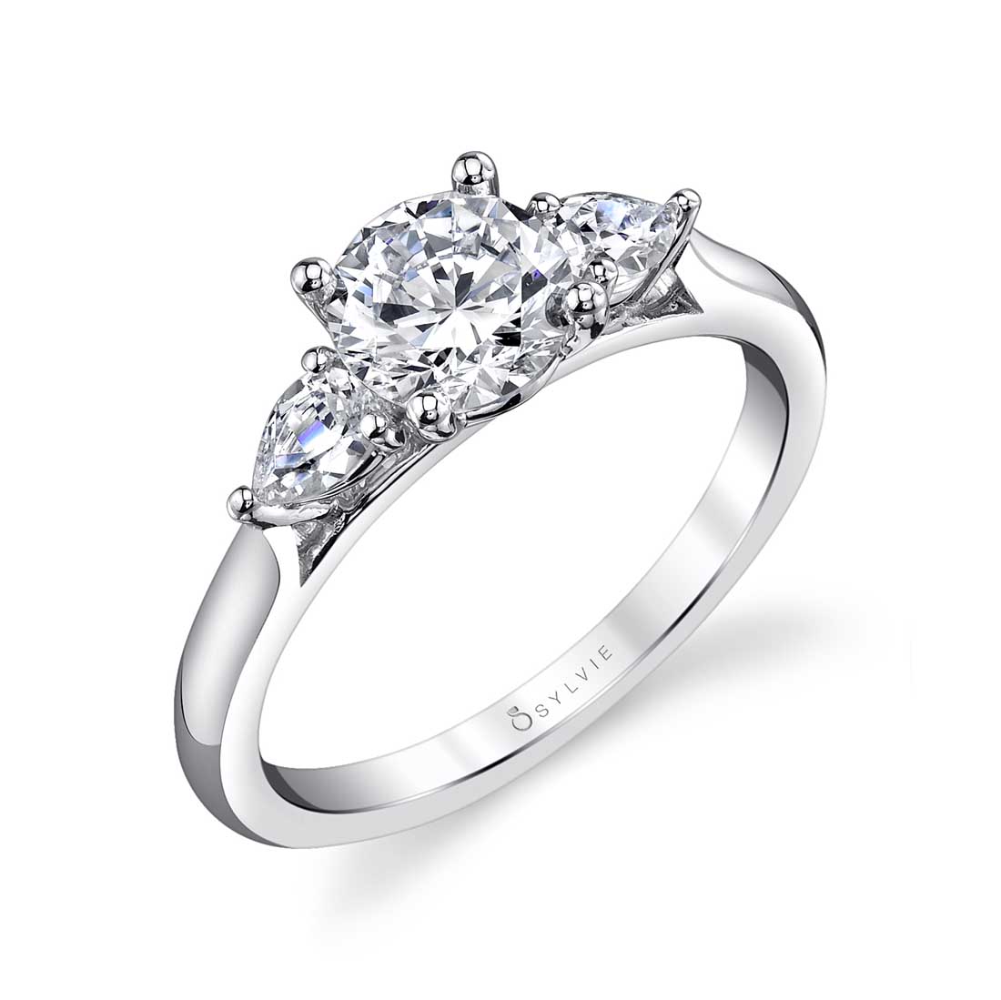 Martine - 14K White Gold Engagement Ring