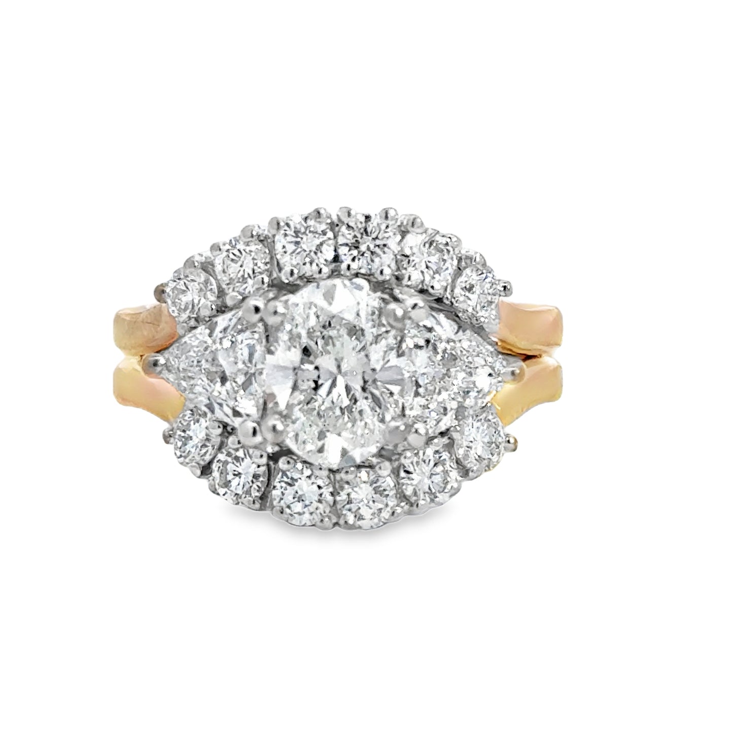 Kirkland Jewelry Estate | 14K Two-Tone Diamond Wedding Set